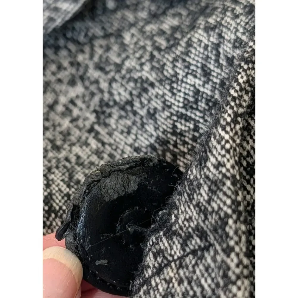 Per Se Women's Gray Black Wool Blend Tweed 2 Piece Skirt Suit Size US 16 UK 18 - Picture 16 of 16